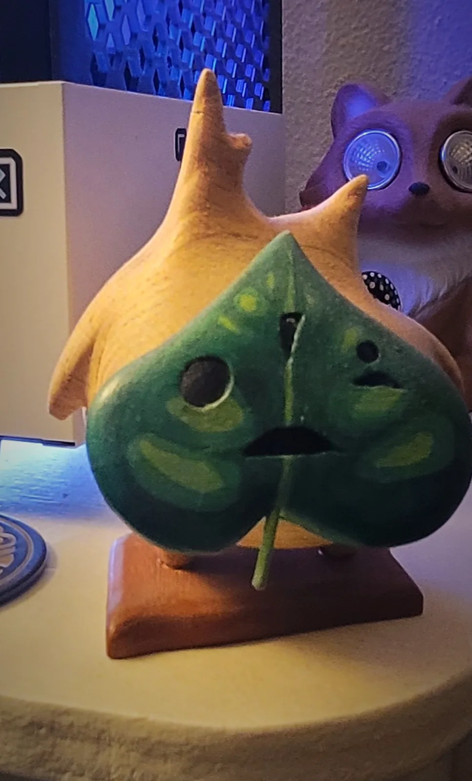Hand-carved wood figure
